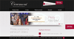 Desktop Screenshot of ceremoni.cz